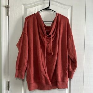 XL aerie over sized cow neck sweatshirt. Burnt orange. GUC.